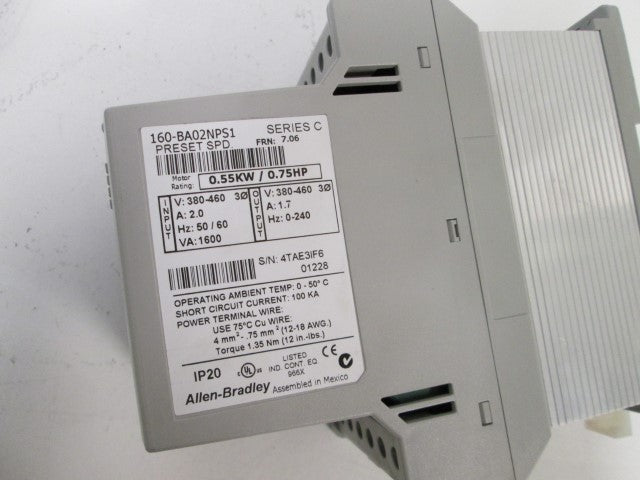 Allen Bradley 160BA02NPS1 NSNP **GENUINE** AB 160 BA02NPS1