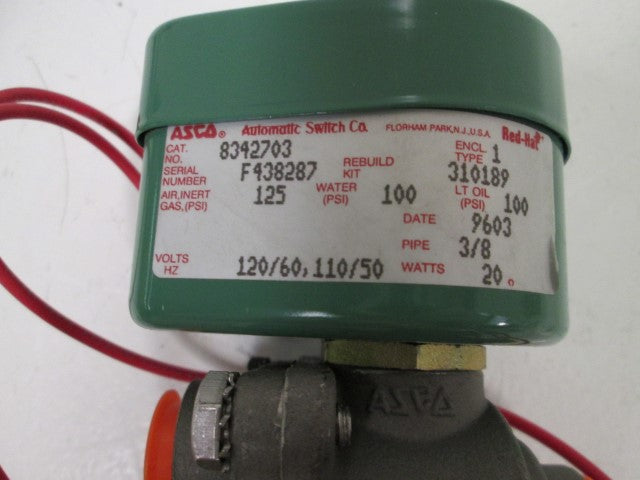 Asco 8342703 120/60 NSNP **GENUINE**