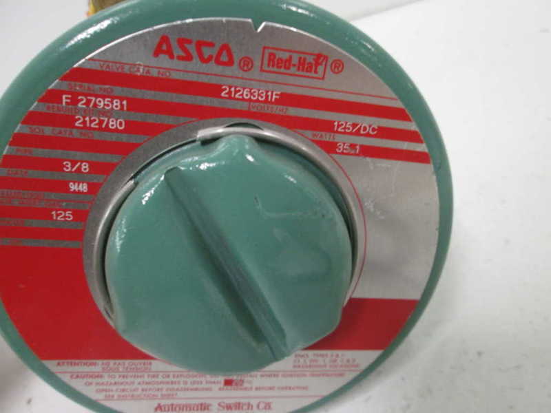 Asco 2126331F 125VDC NSNP * GENUINE *