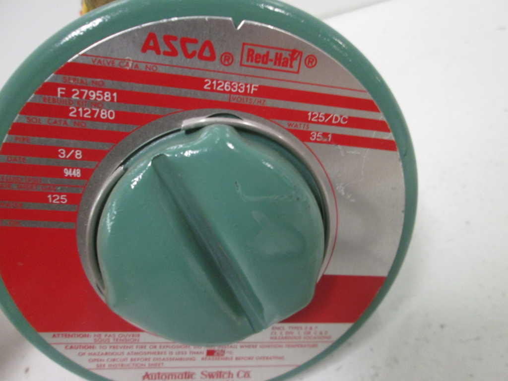 Asco 2126331F 125VDC NSNP **GENUINE**