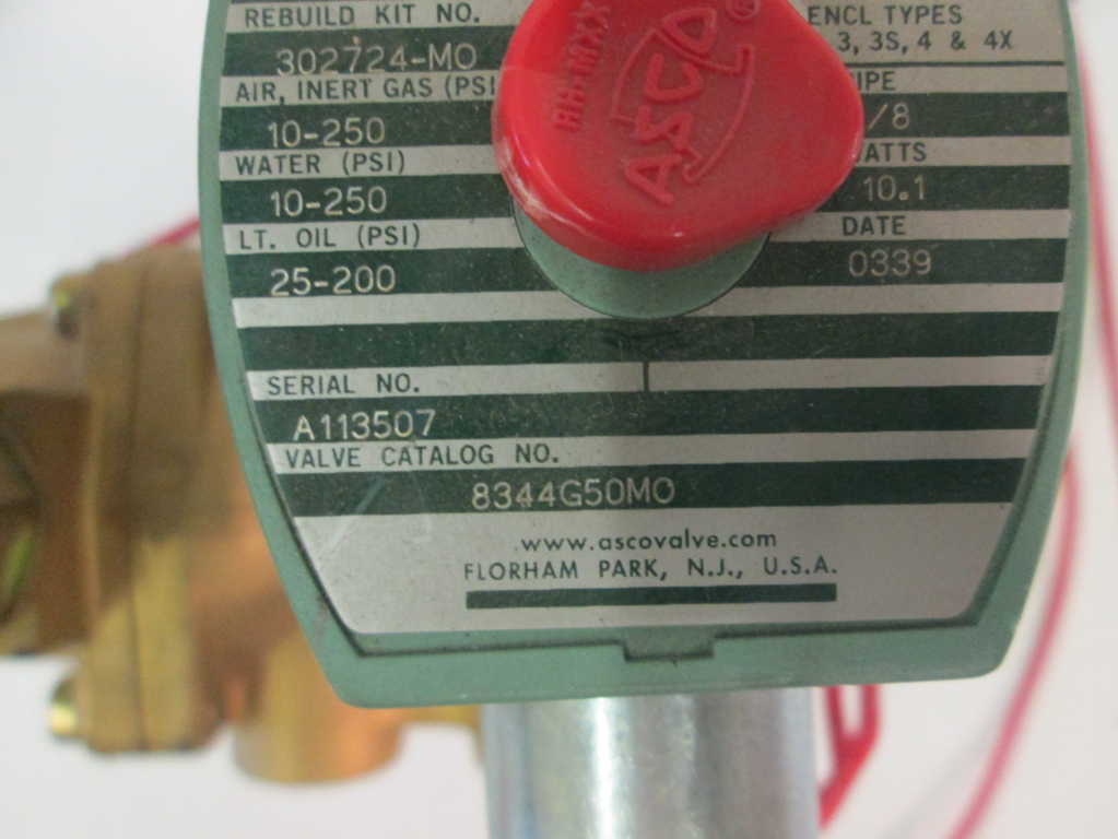 Asco 8344G50MO 120/60 NSNP **GENUINE**