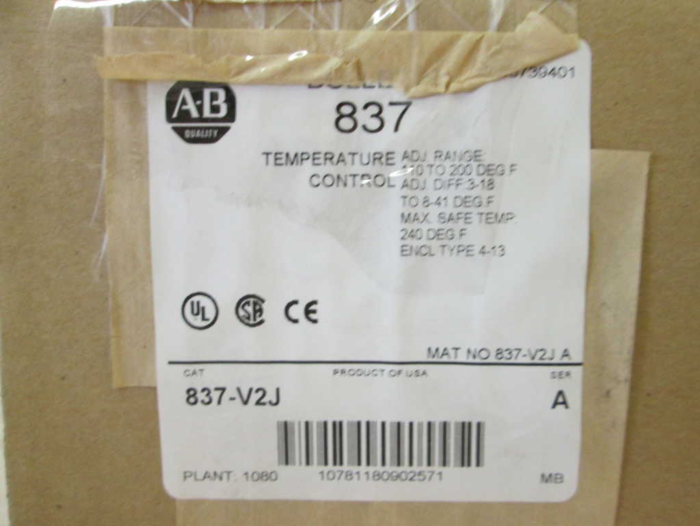 Allen Bradley 837V2J NSFP **GENUINE** AB 837 V2J