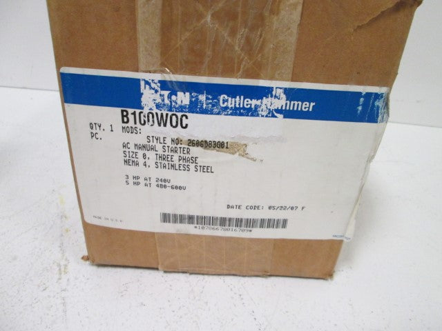 Cutler Hammer B100W0C NSFP **GENUINE** Westinghouse