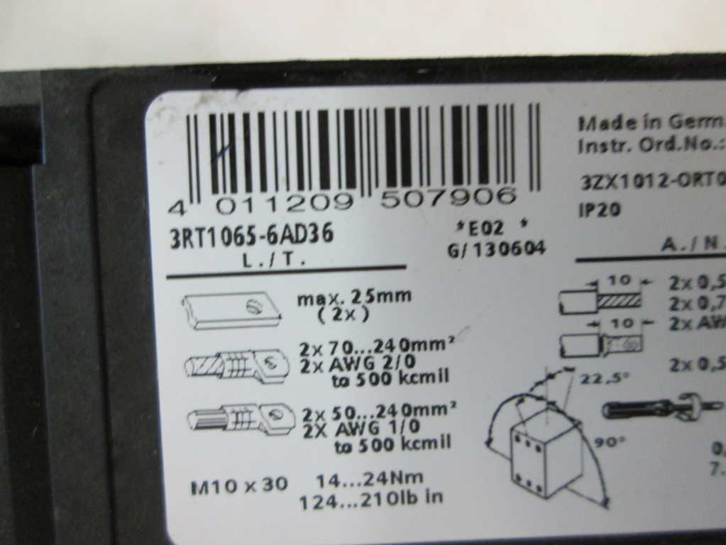 Siemens 3RT10656AD36 NSNP **GENUINE** Furnas