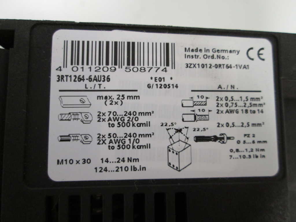 Siemens 3RT12646AU36 NSNP * GENUINE * Furnas