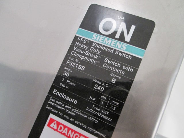 Siemens F321SS NSFP ** GENUINE ** Furnas