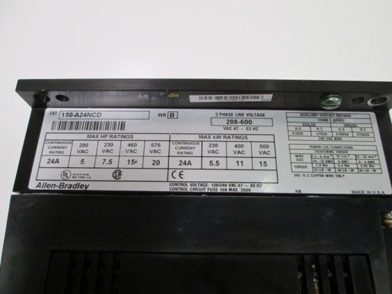 Allen Bradley 150A24NCD NSNP * GENUINE * AB 150 A24NCD
