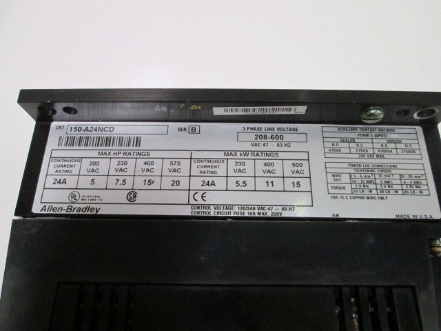 Allen Bradley 150A24NCD NSNP **GENUINE** AB 150 A24NCD
