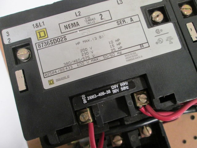 Square D 8736SDO2V02S NSNP **GENUINE** Schneider Telemecanique