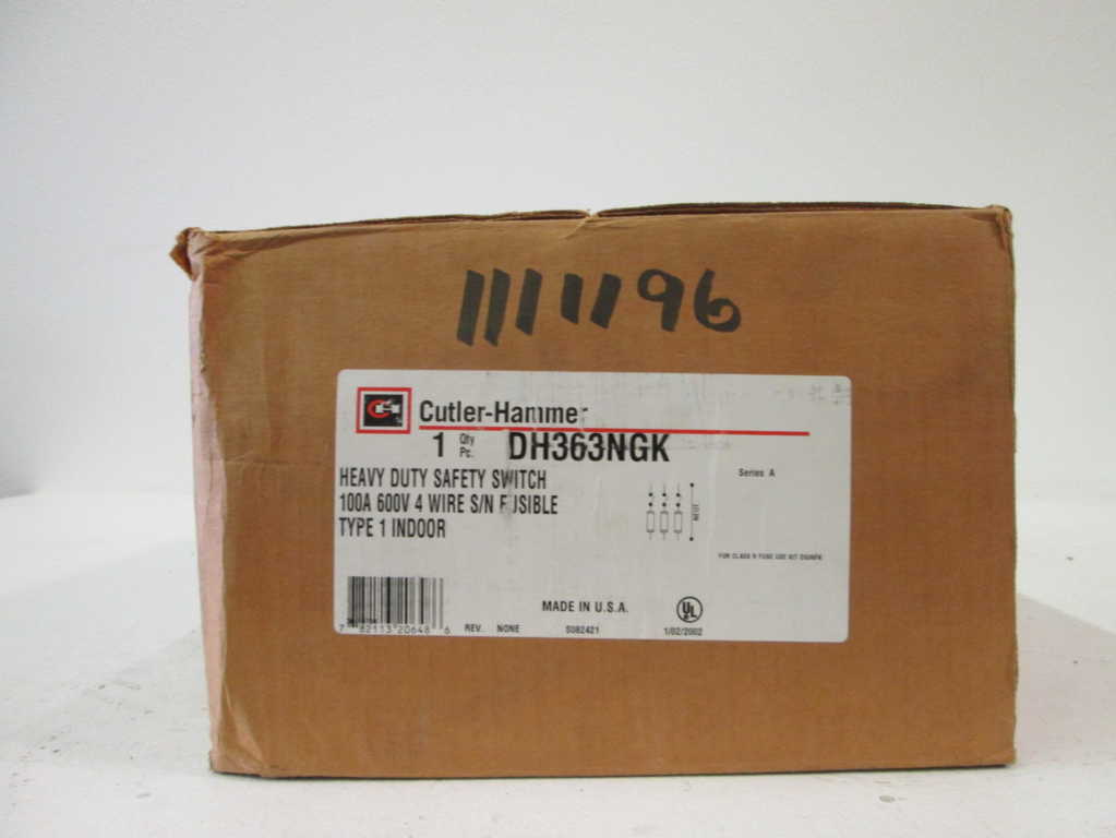 Cutler Hammer DH363NGK NSFP **GENUINE** Westinghouse
