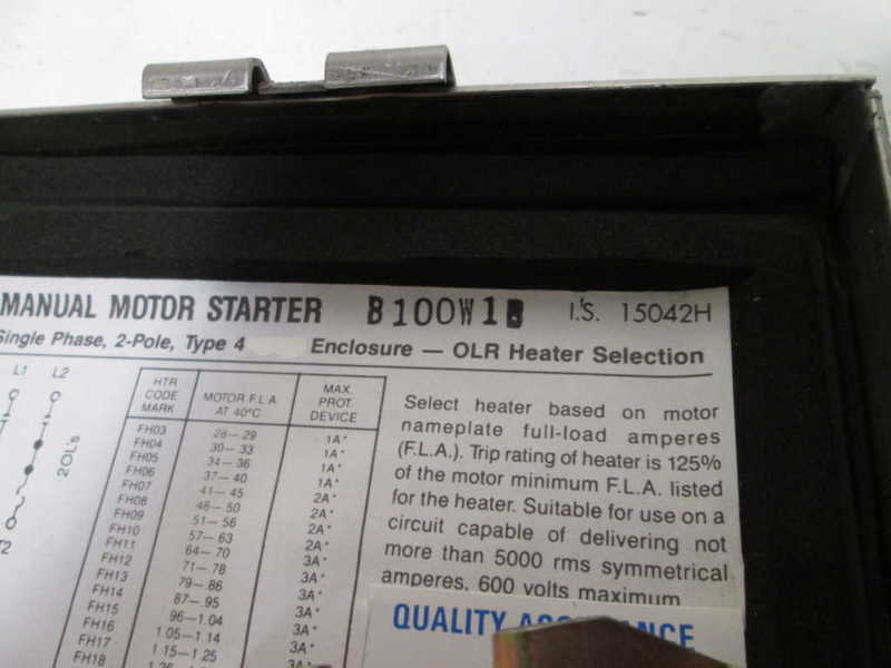 Cutler Hammer B100W1B NSNP ** GENUINE ** Westinghouse