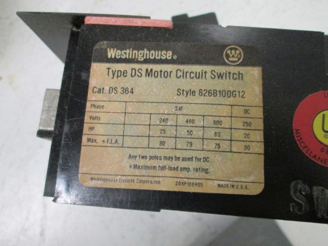 Cutler Hammer DS364 NSNP **GENUINE** Westinghouse