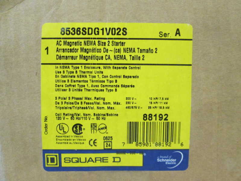 Square D 8536SDG1V02S NSFP ** GENUINE ** 8536 SDG1 V02S Schneider Telemecanique