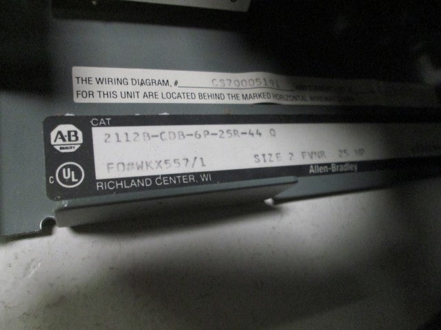 Allen Bradley 2112CDB6P25R44 NSNP ** GENUINE ** AB 2112 CDB 6P 25R 44