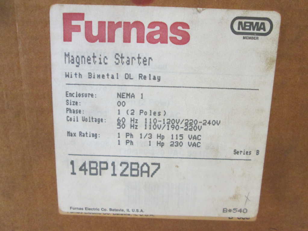 Furnas 14BP12BA7 NSFP * GENUINE * Siemens