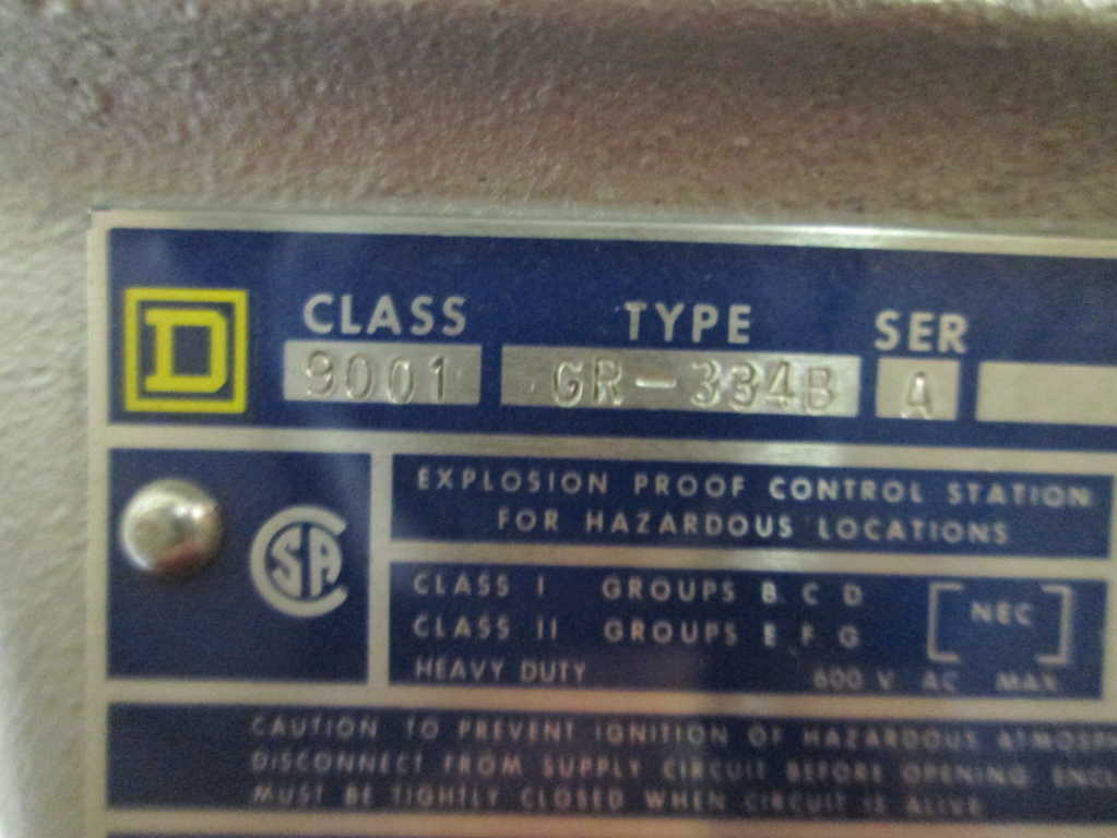 Square D 9001GR334B NSNP **GENUINE** Schneider Telemecanique