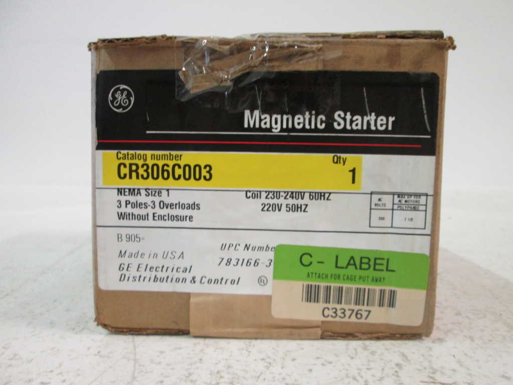 General Electric CR306C00300AHAAA NSFP **GENUINE**