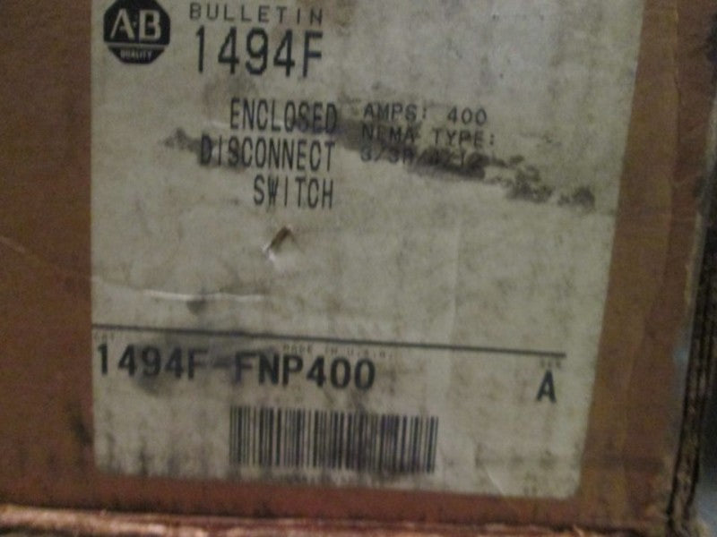 Allen Bradley 1494FFNP400 NSFP * GENUINE * AB 1494F FNP400