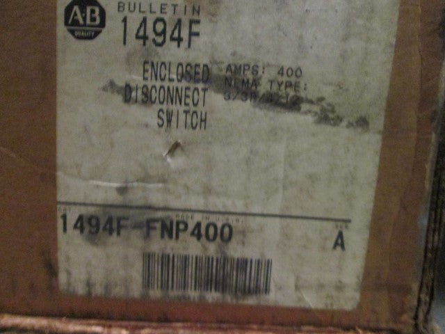 Allen Bradley 1494FFNP400 NSFP **GENUINE** AB 1494F FNP400