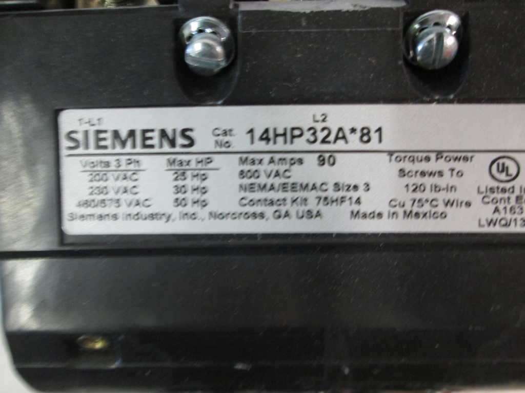 Siemens 14HP32AA81 NSFP * GENUINE * Furnas