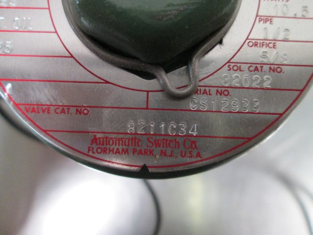 Asco 8211C34 120V NSFP **GENUINE**