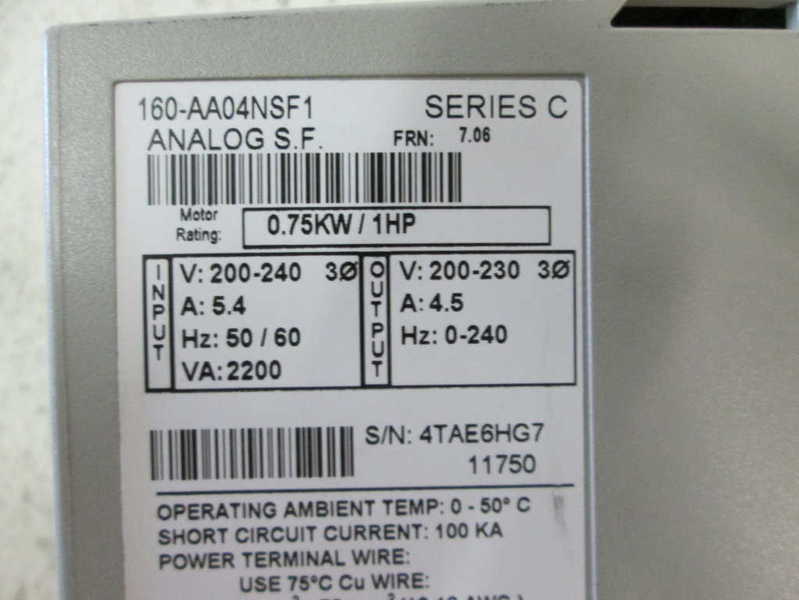 Allen Bradley 160AA04NSF1 NSNP * GENUINE * AB 160 AA04NSF1