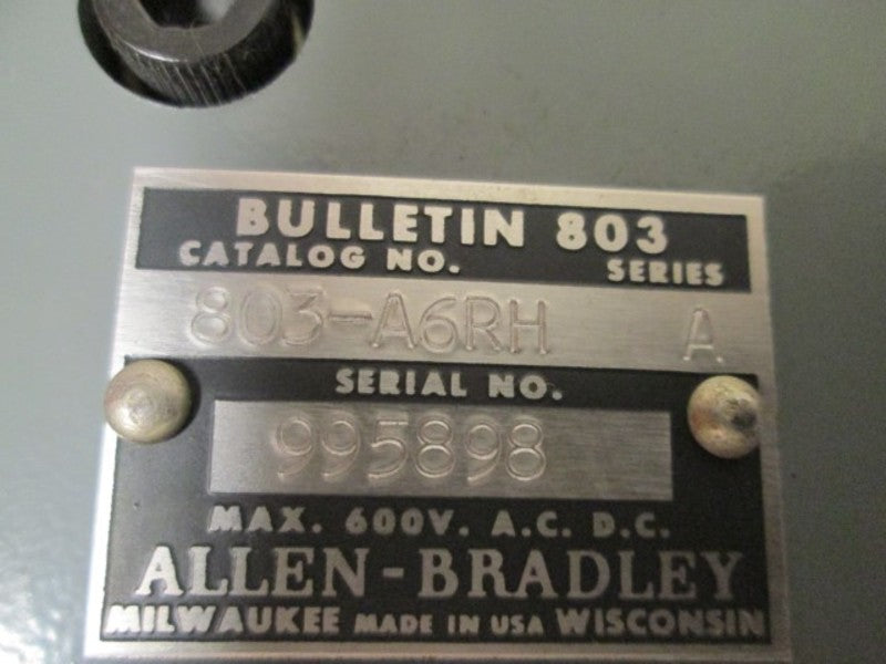 Allen Bradley 803A6RH NSNP * GENUINE * AB 803 A6RH