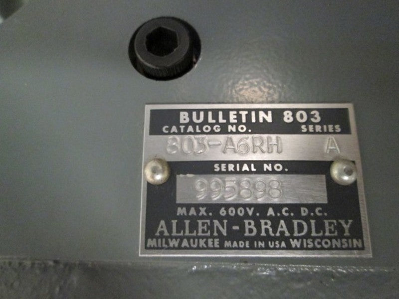 Allen Bradley 803A6RH NSNP * GENUINE * AB 803 A6RH
