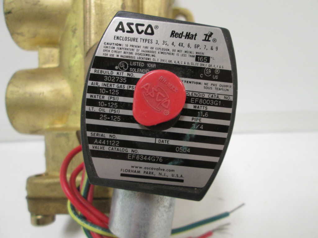 Asco EF8344G76 24VDC NSNP **GENUINE**