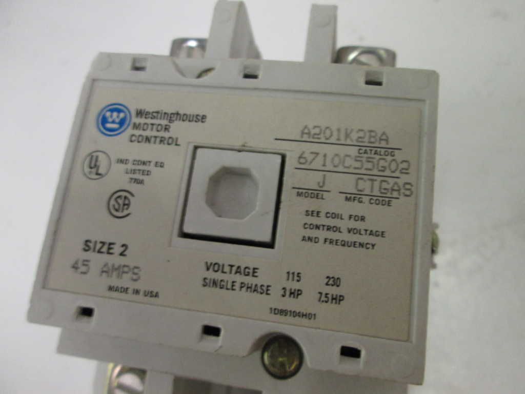 Cutler Hammer A201K2BA NSFP **GENUINE** Westinghouse