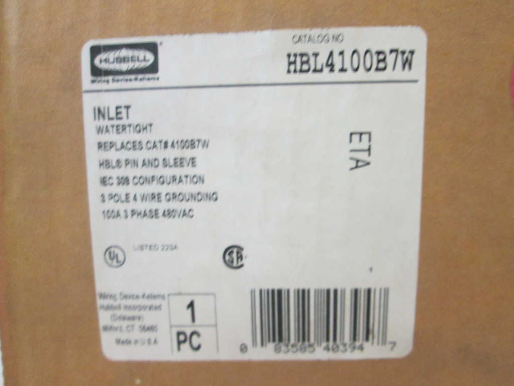 Hubbell HBL4100B7W NSFP **GENUINE**