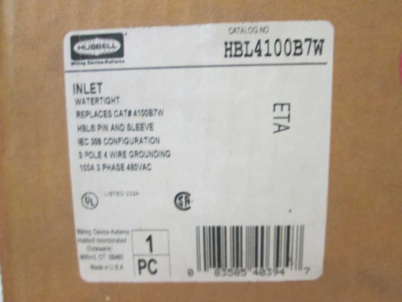 Hubbell HBL4100B7W NSFP * GENUINE *