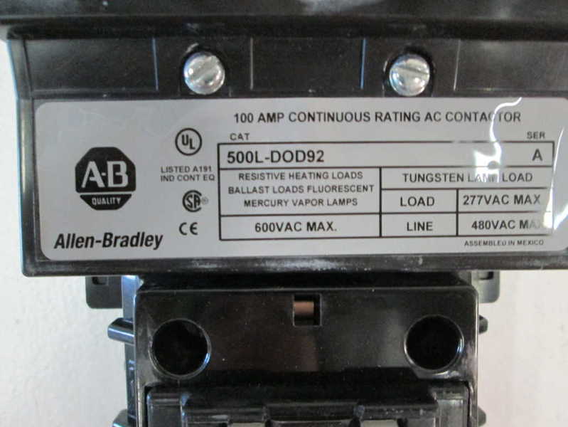 Allen Bradley 500LDOD92 NSFP * GENUINE * AB 500L DOD92