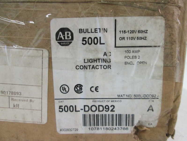 Allen Bradley 500LDOD92 NSFP * GENUINE * AB 500L DOD92