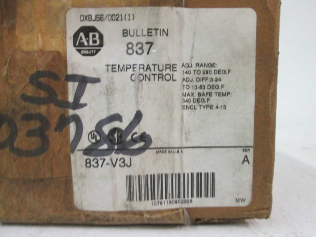 Allen Bradley 837V3J NSFP **GENUINE** AB 837 V3J