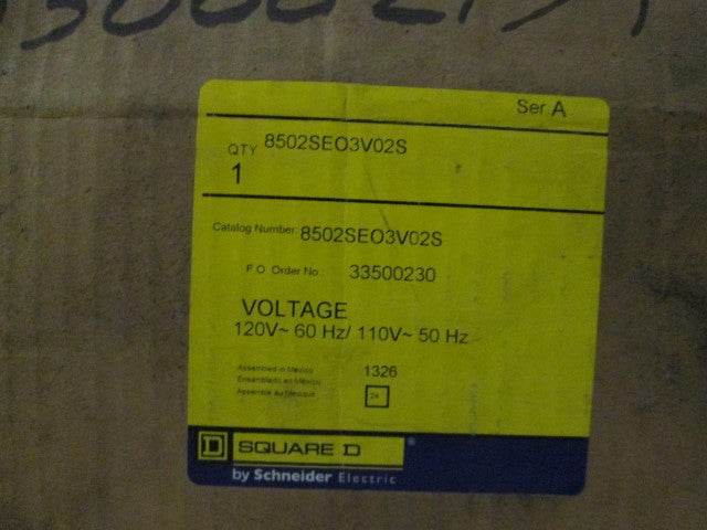 Square D 8502SEO3V02S NSFP **GENUINE** 8502 SEO3 V02S Schneider Telemecanique
