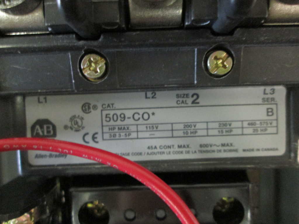Allen Bradley 509CAH NSNP **GENUINE** AB 509 CAH