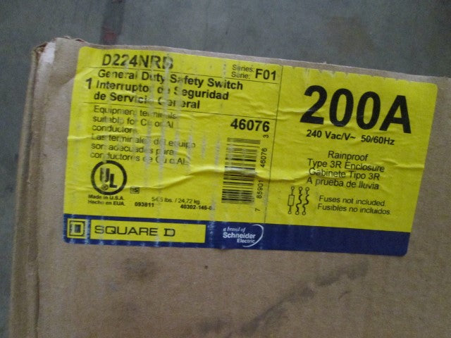 Square D D224NRB NSFP **GENUINE** Schneider Telemecanique