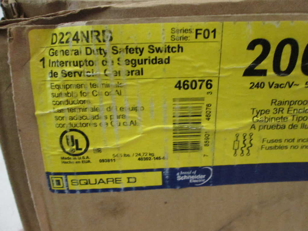 Square D D224NRB NSFP **GENUINE** Schneider Telemecanique