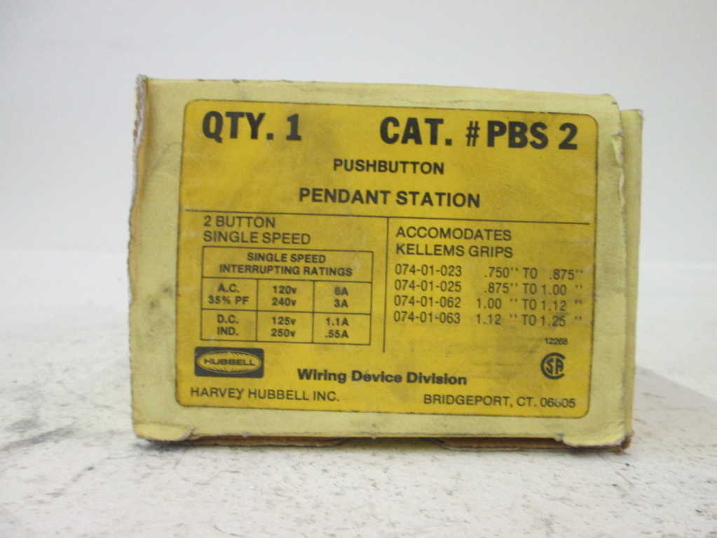 Hubbell PBS2 NSFP **GENUINE**