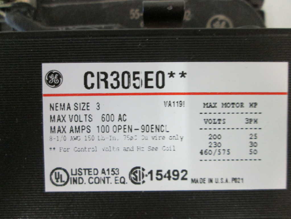 General Electric CR305E002 NSFP ** GENUINE **
