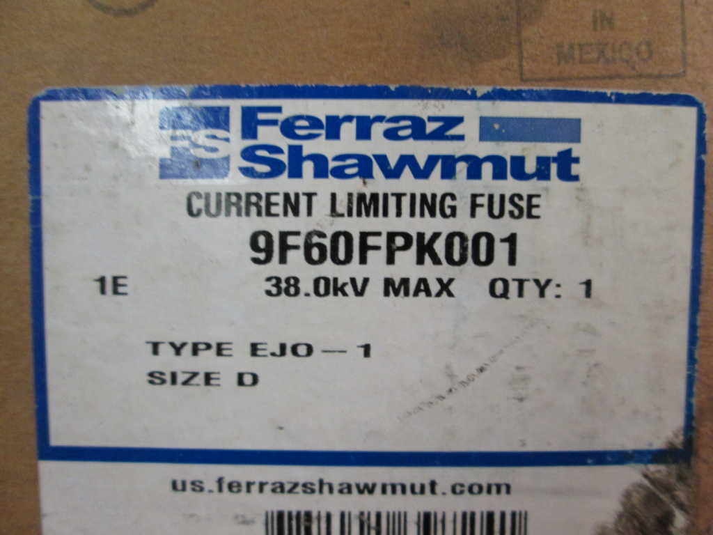 Gould Ferraz Shawmut Mersen 9F60FPK001 NSFP **GENUINE**