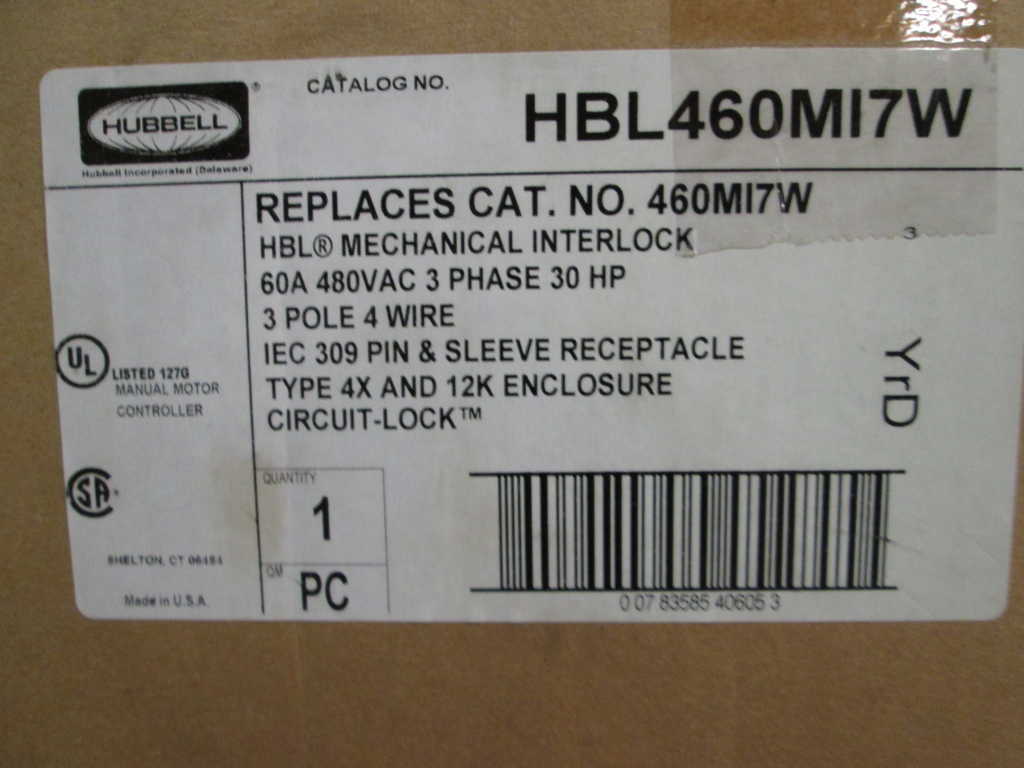 Hubbell HBL460MI7W NSFP * GENUINE *