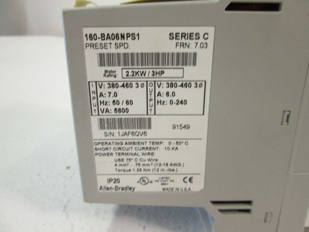 Allen Bradley 160BA06NPS1 NSFP **GENUINE** AB 160 BA06NPS1