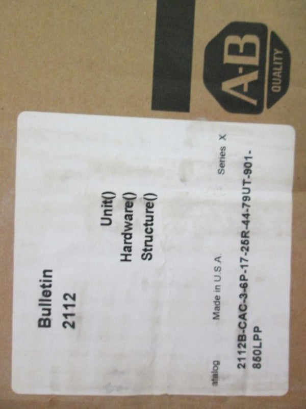 Allen Bradley 2112BCAC36P1725R4479UT901850LPP NSFP * GENUINE * AB