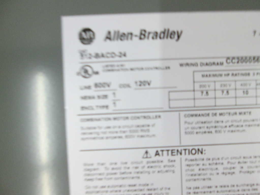 Allen Bradley 512BACD24 NSFP **GENUINE** AB