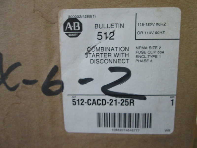 Allen Bradley 512CACD2125R NSFP * GENUINE * AB