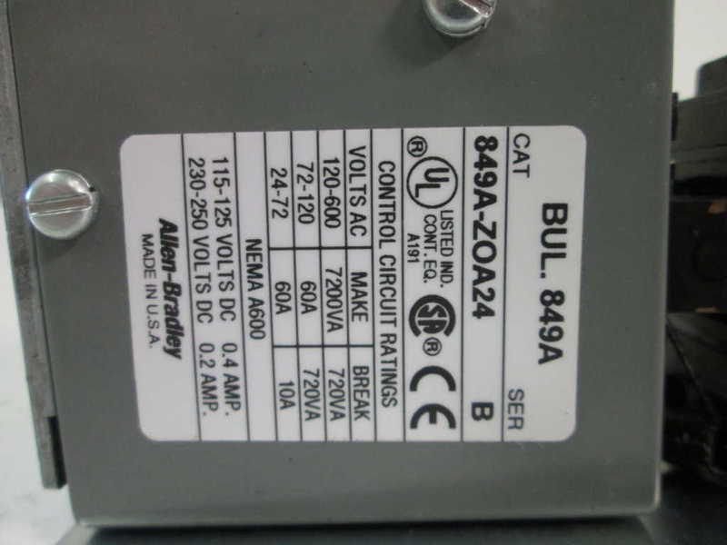 Allen Bradley 849AZOA24 NSFP ** GENUINE ** AB 849A ZOA24