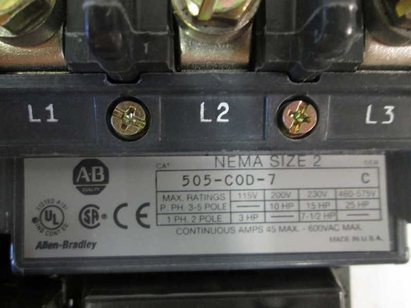 Allen Bradley 505COD7 NSFP * GENUINE * AB 505 COD 7