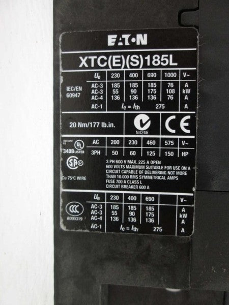 Cutler Hammer XTAE185L22TD160 NSFP * GENUINE * Westinghouse